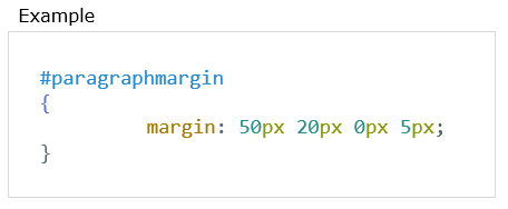 CSS Margin Properties syntax