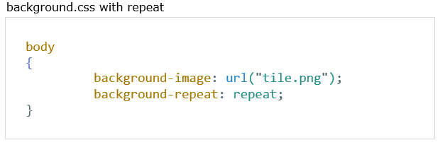 css background properties css code with repeat