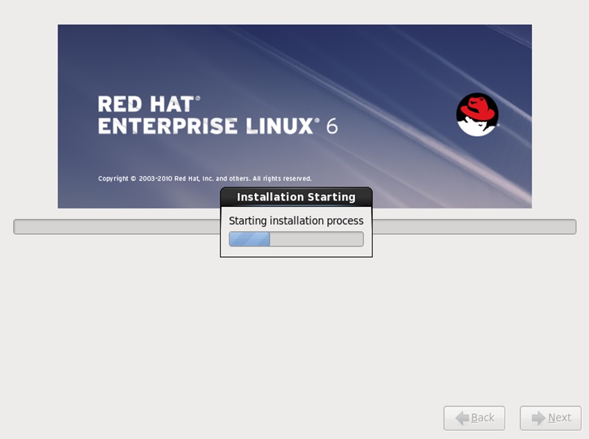 red hat installation installation starting