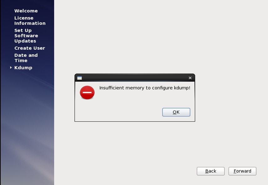 red hat installation kdump